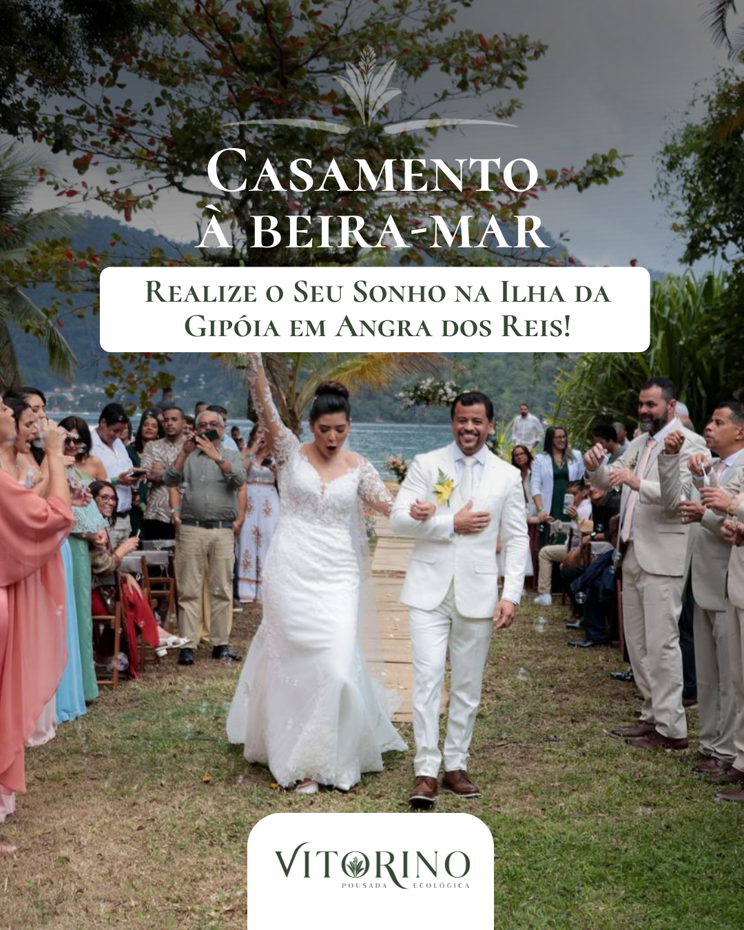 Casamento à Beira-Mar na Ilha da Gipóia